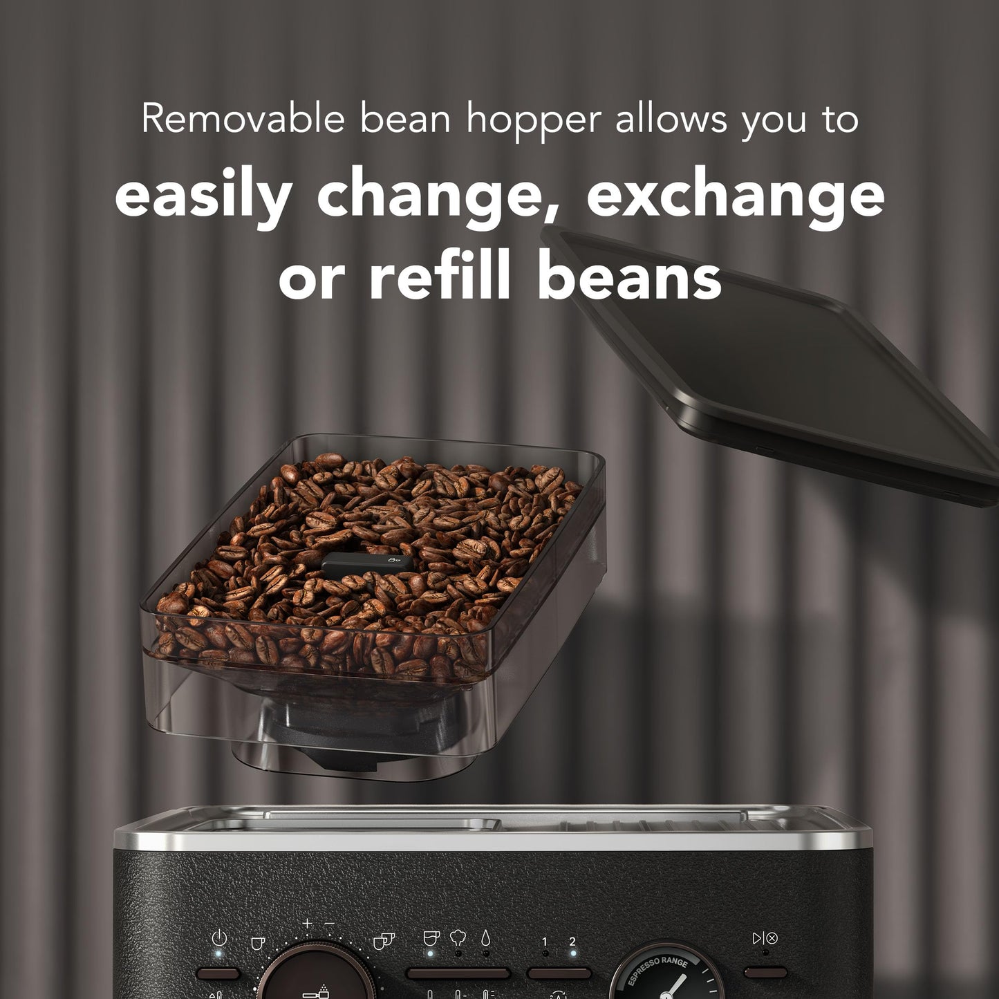 KitchenAid Semi Automatic Espresso Machine with Burr Grinder, 2.5L, KES6551BK, Cast Iron Black