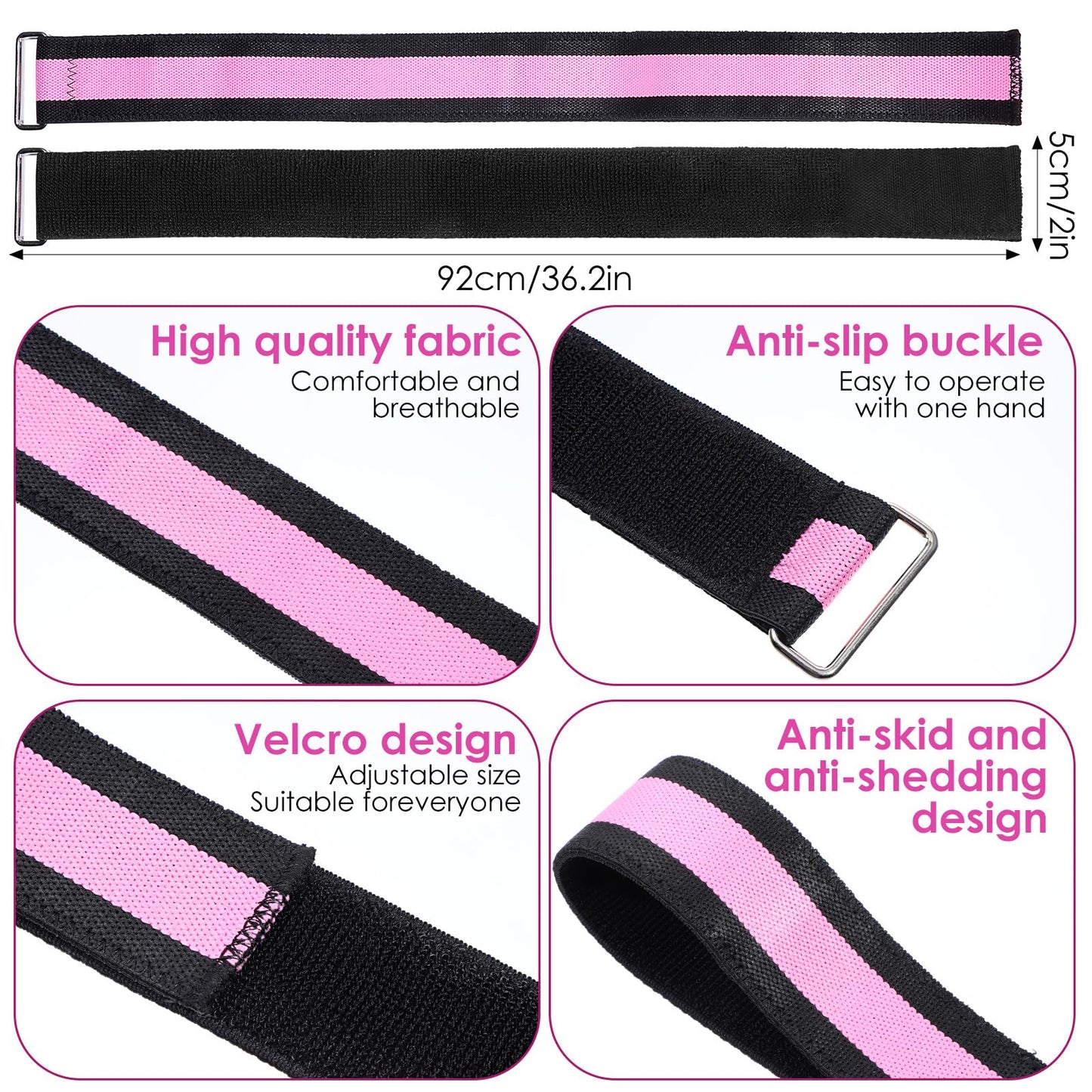 YBEATY Resistance Bands Set, Adjustable Ankle Exercise Bands with Cuffs Home Gym Workout Fitness Equipment with Carry Bag for Women Leg Booty Butt Lift Kickbacks Hip Training Working Out Yoga
