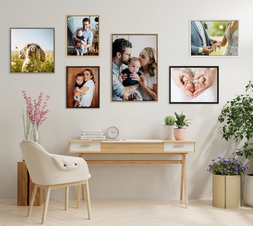 Kate and Laurel Custom Printed Canvas Wall Art - 16x20 Sylvie Personal Photo Print for Bedroom or Living Room Decor | Hand Framed in the USA
