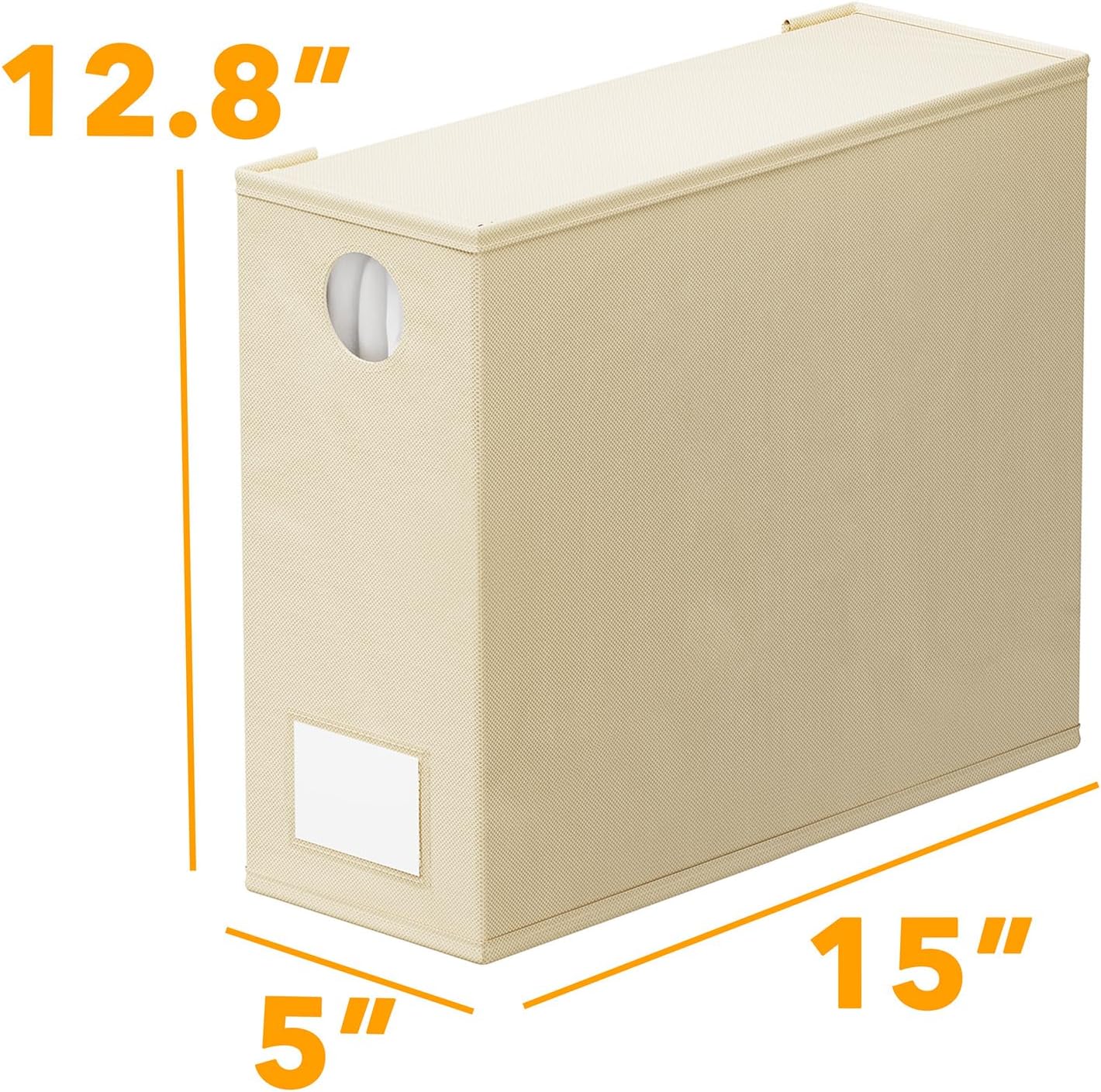 SpaceAid Bed Sheet Organizers - Foldable Linen Closet Storage with Window | XL for Queen & King Size, Beige
