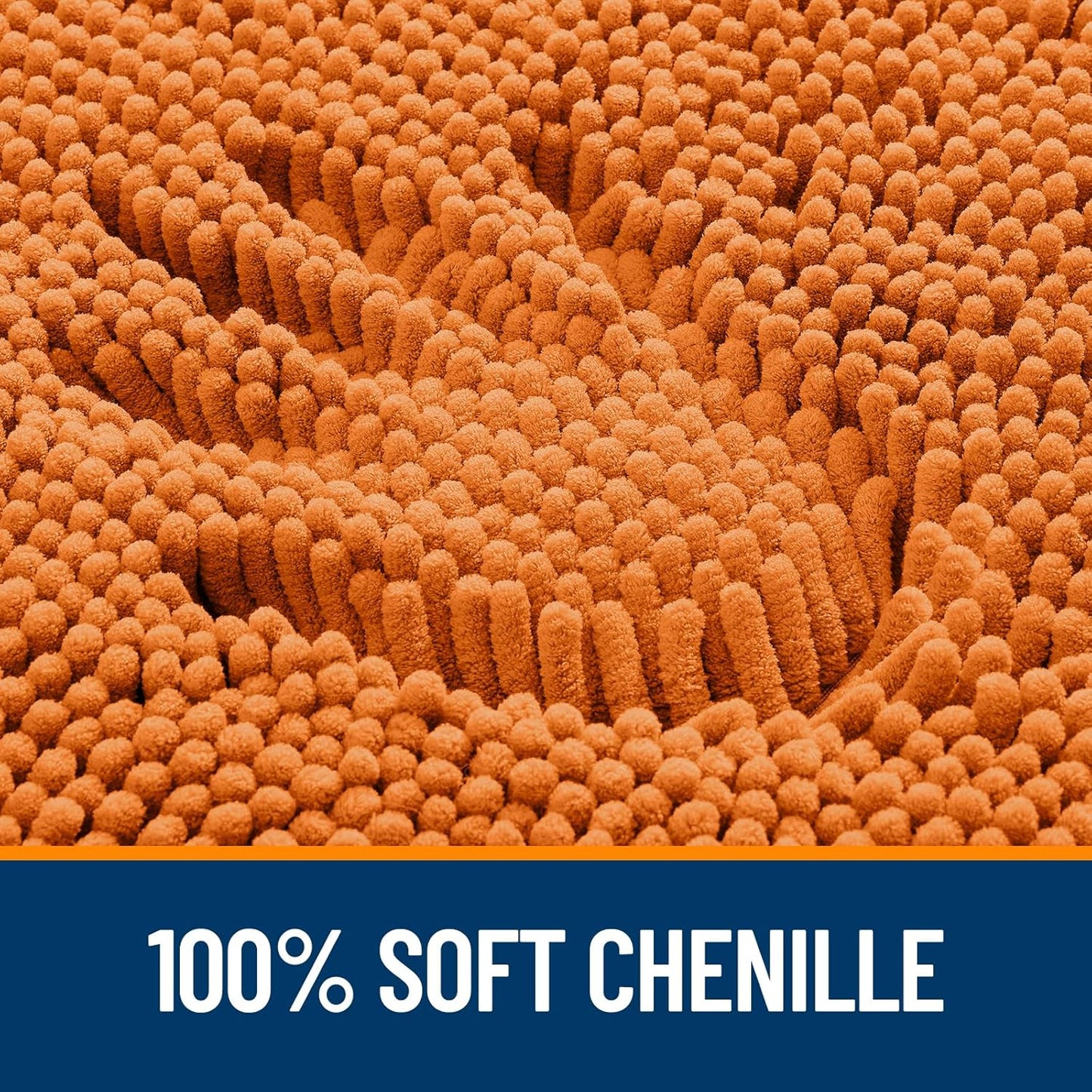 OLANLY Bathroom Rugs - Extra Soft Absorbent Chenille Mats | Quick-Dry, Machine Washable, 36x24, Clay Color