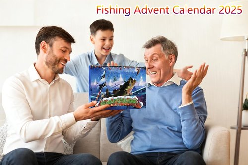 Fishing Advent Calendar 2025 - 24 Days of Christmas Countdown Fishing Lures & Tackle Set for Anglers
