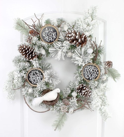 Darware Large White Doves - Set of 3 | 8-Inch Long Artificial Figures for Christmas & Wedding Decor