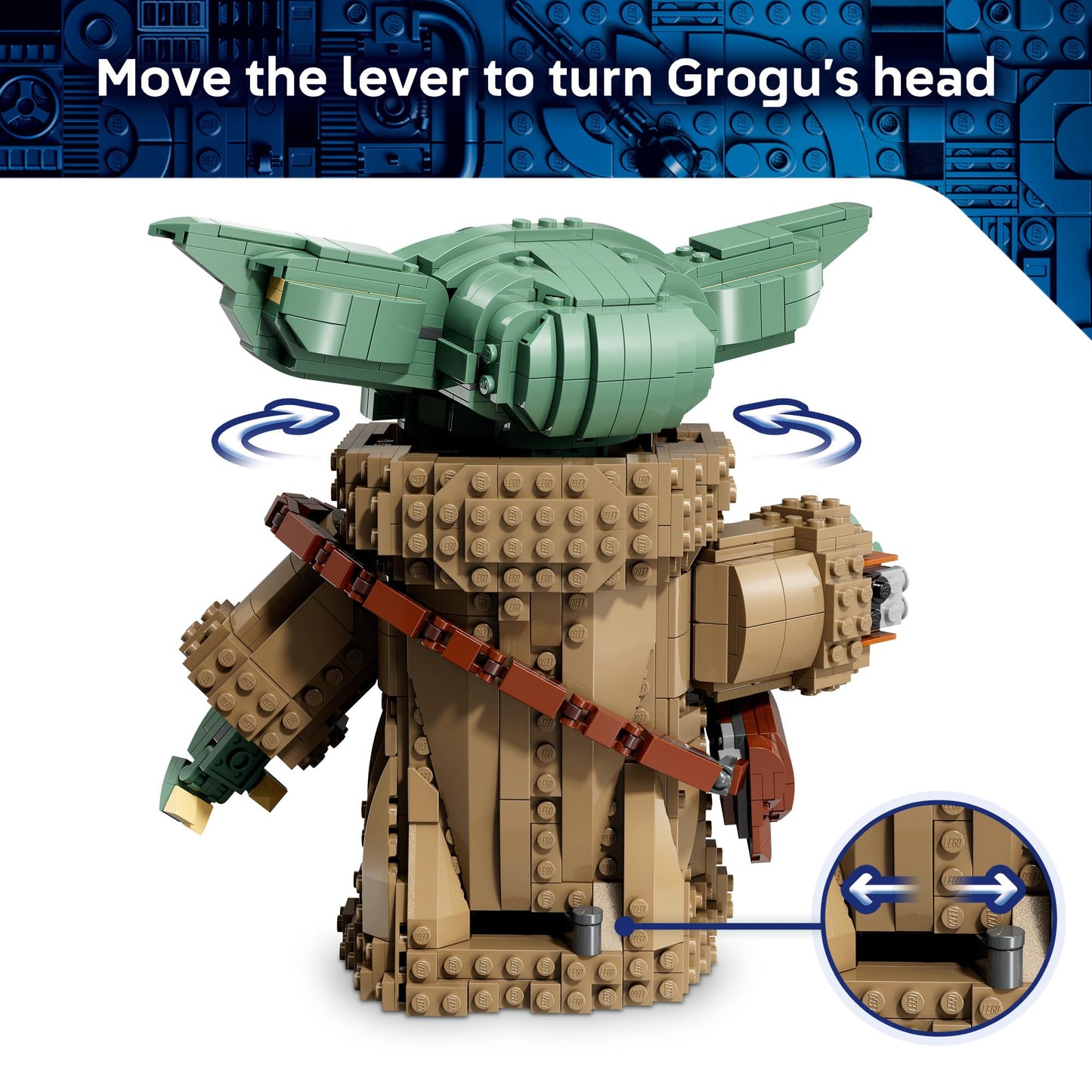 LEGO Star Wars Grogu (Mandalorian Apprentice) Building Toys - Build and Display Set for Boys & Girls, Ages 10+ - Star Wars Gifts for Kids - 75446