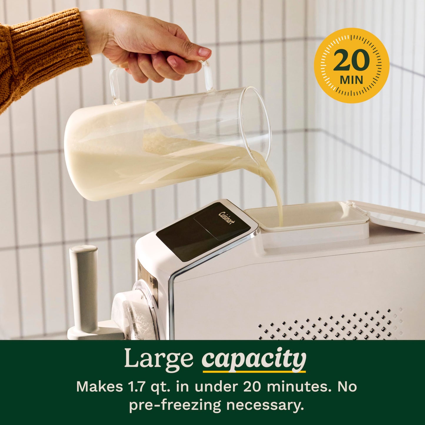 Cuisinart 6-in-1 Slushy & Soft-Serve Maker, Ice Cream Maker Machine Makes Soft-Serve Ice Cream, Slushies, Sorbet and More, Quick-Freeze Chill Technology Maintains Perfect Temperature, ICE-200