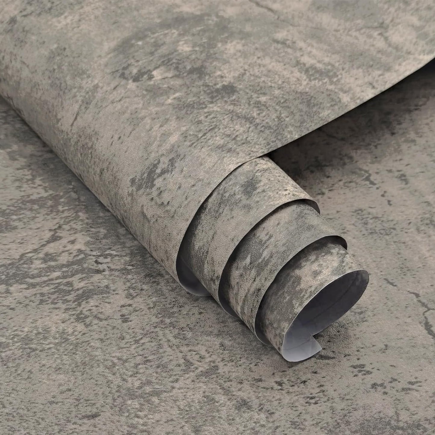 3yecao 31"×354" Extra Thicker Light Brown Grey Concrete Contact Paper Gray Concrete Wallpaper Peel and Stick Wide Viny Wrap 3D Textured Cement Waterproof Wall Sticker for Walls Bedroom Bathroom Gym