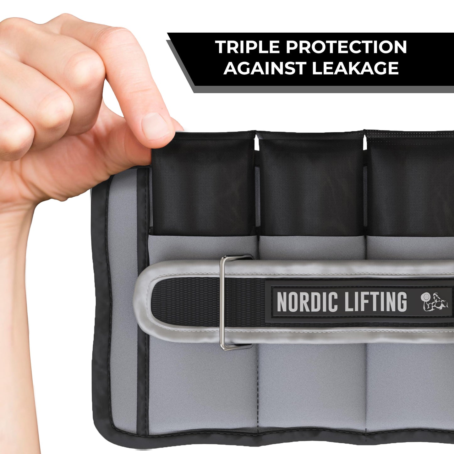 Nordic Lifting Adjustable Ankle Weights for Women & Men – 1 Pair (2–10 lbs) Wrist, Arm & Leg Weights for Gym, Yoga & Home Workouts – Secure Fit Strap Design – Durable Fitness Training Equipment