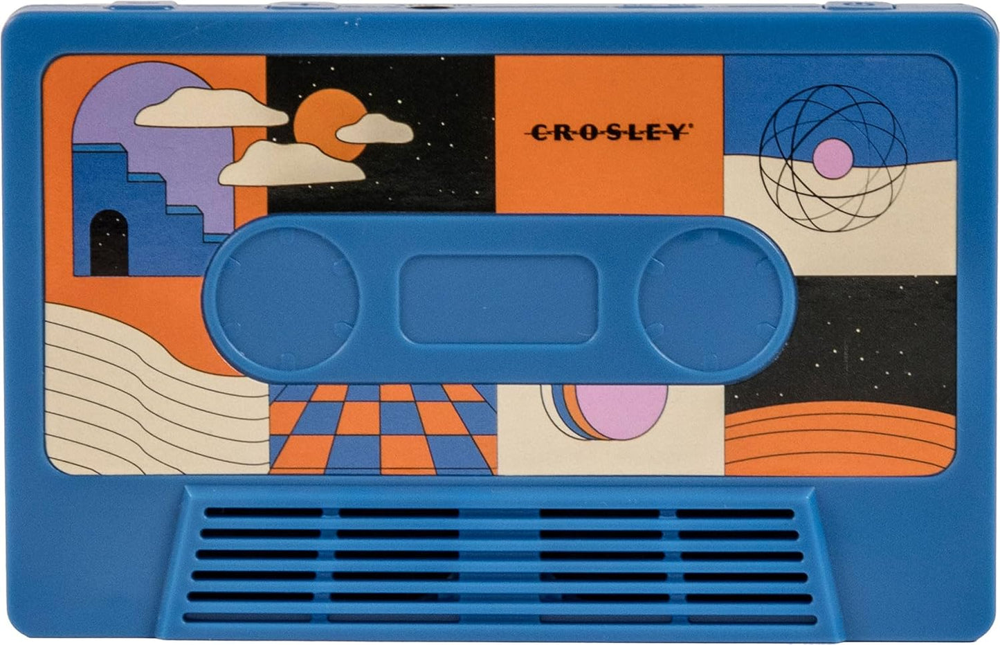 Crosley Cassette Bluetooth Speaker - Portable Tape Design in Surreal Cobalt