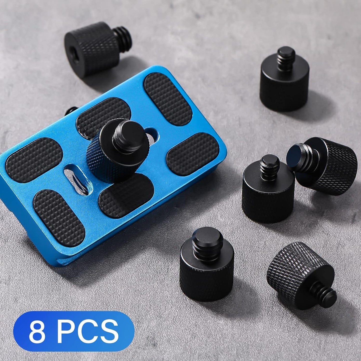 Moxweyeni 8 1/4 3/8 3/8 1/4 Pcs to & to Camera Tripod Adapter Male to Female Screw Camera Screw Adapter for Mount