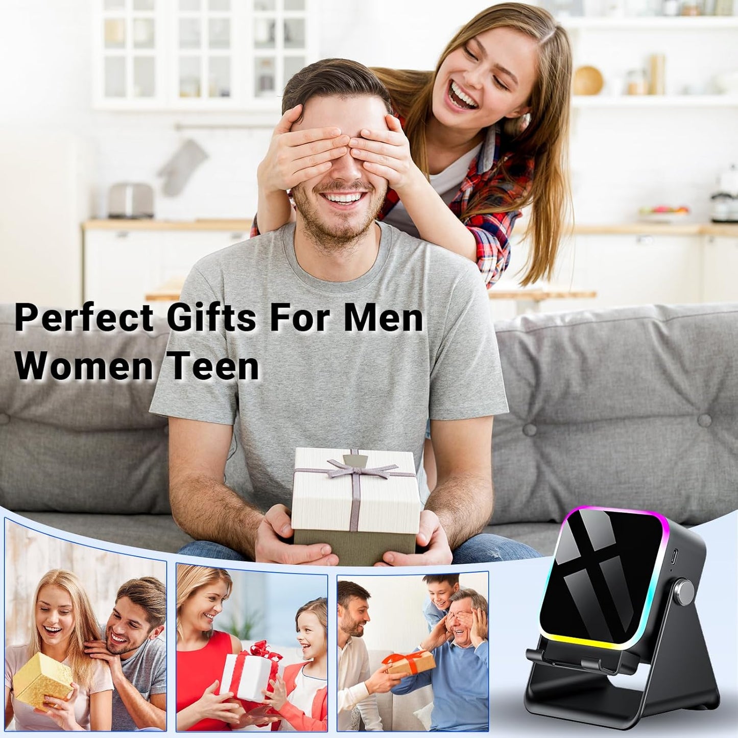 AIKELA 5 1 Induction Speaker with Phone Stand in Wireless Induction Bluetooth Audio for iPhone Android Phone Speakers