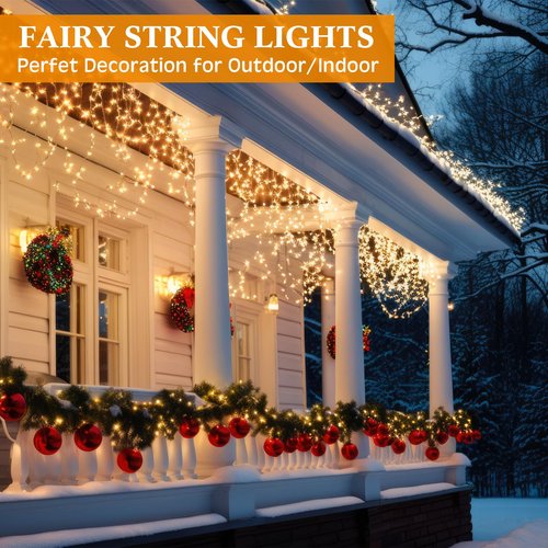 Macarrie 3 Pcs Warm White Fairy Lights USB Powered 16 ft 50 LED String Lights Plug in for Indoor Outdoor Bedroom DIY Party Wedding Home Festival Tree Garden Xmas Decoration