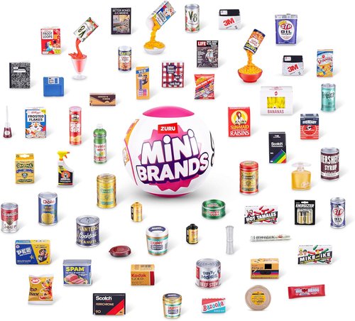 Mini Brands Retro Capsule 2-Pack | 60+ Mystery Mini Collectibles | Real Licenses & Rare Finds