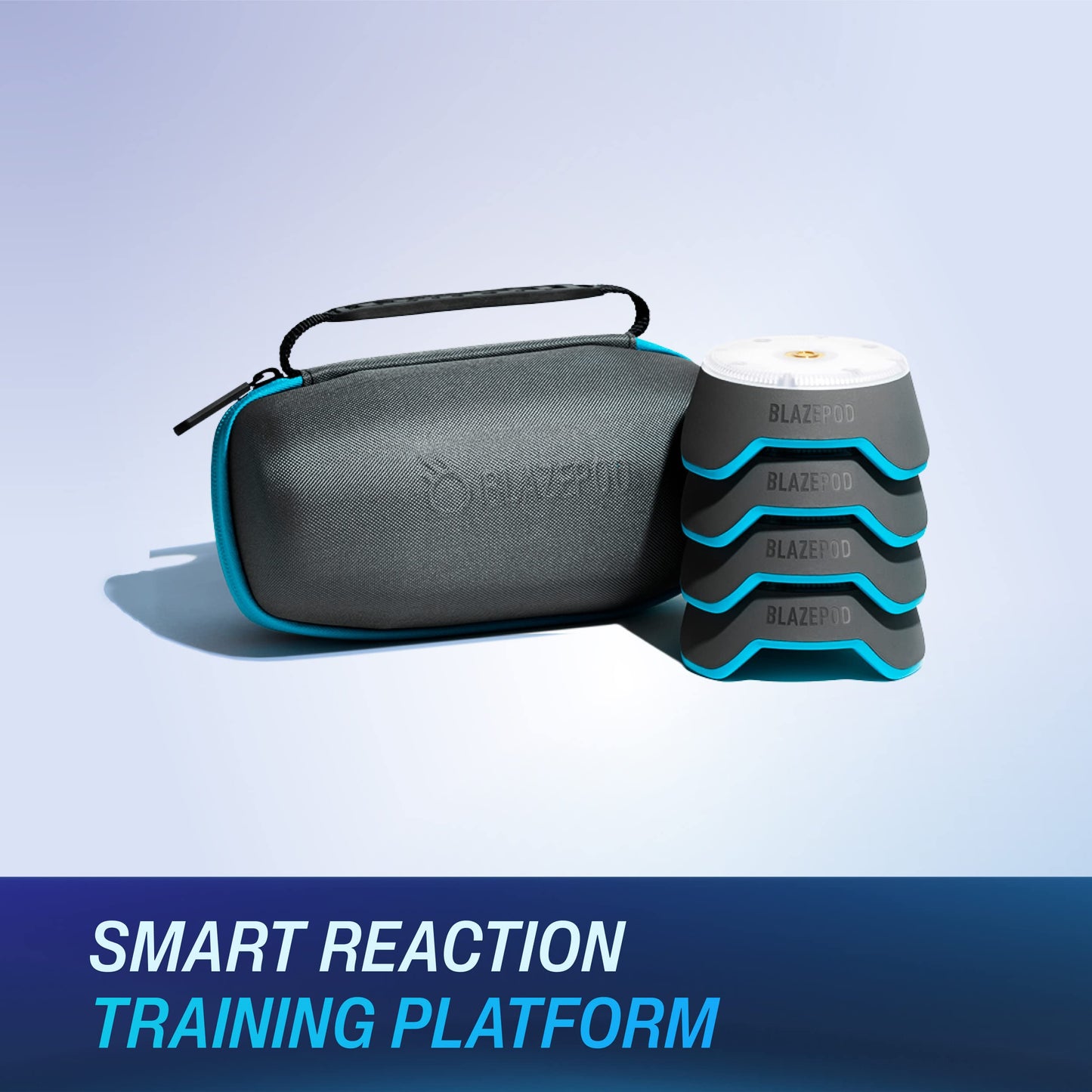 BlazePod Reaction Training Kit Smart Pods for Speed, Agility & Cognitive Drills - Pro-Level Training for Athletes, Trainers, Therapists & Coaches - App Access Included (4 Pods)