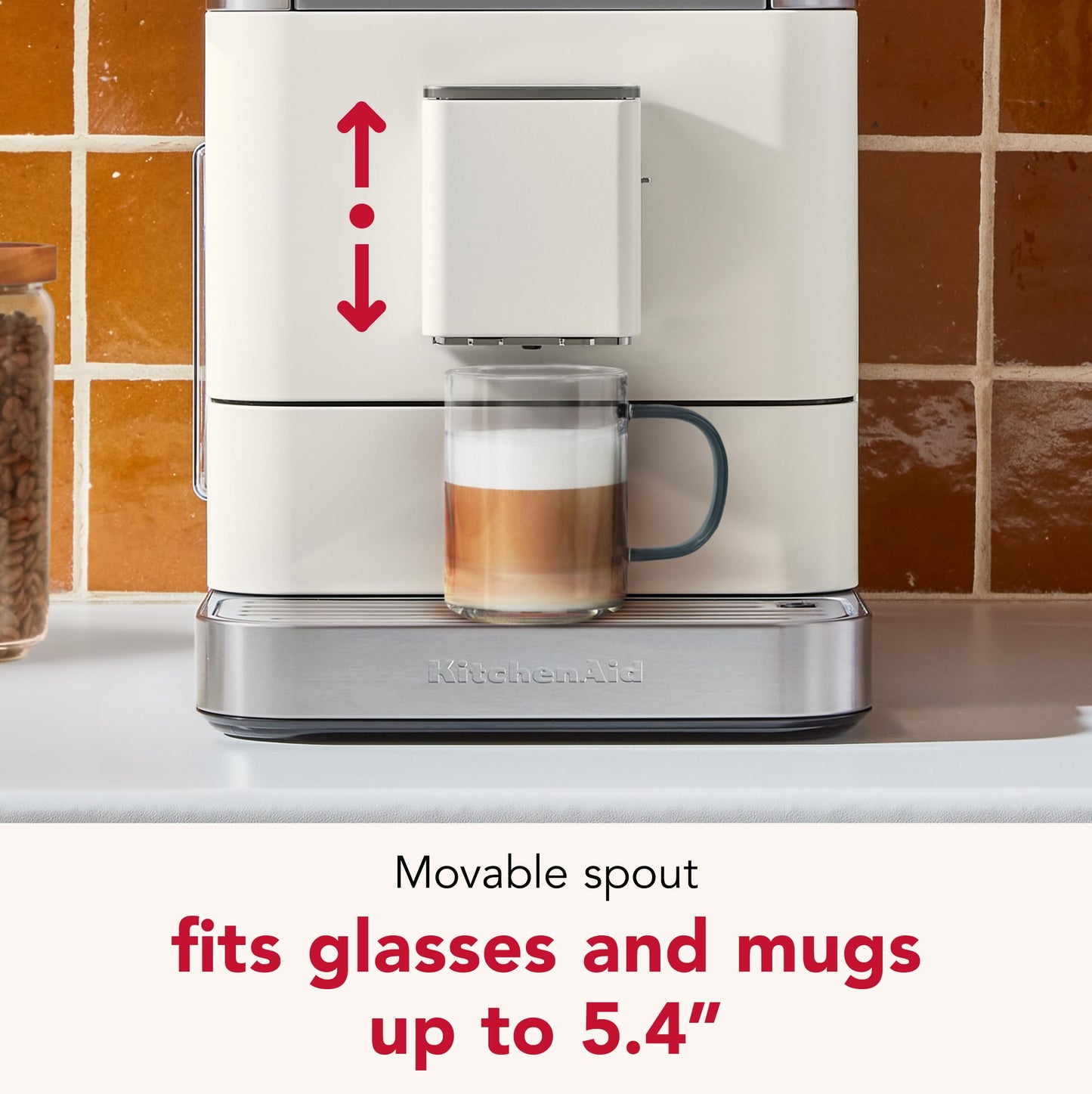 KitchenAid Fully Automatic Espresso Machine KF6, KES8556PL, Porcelain White