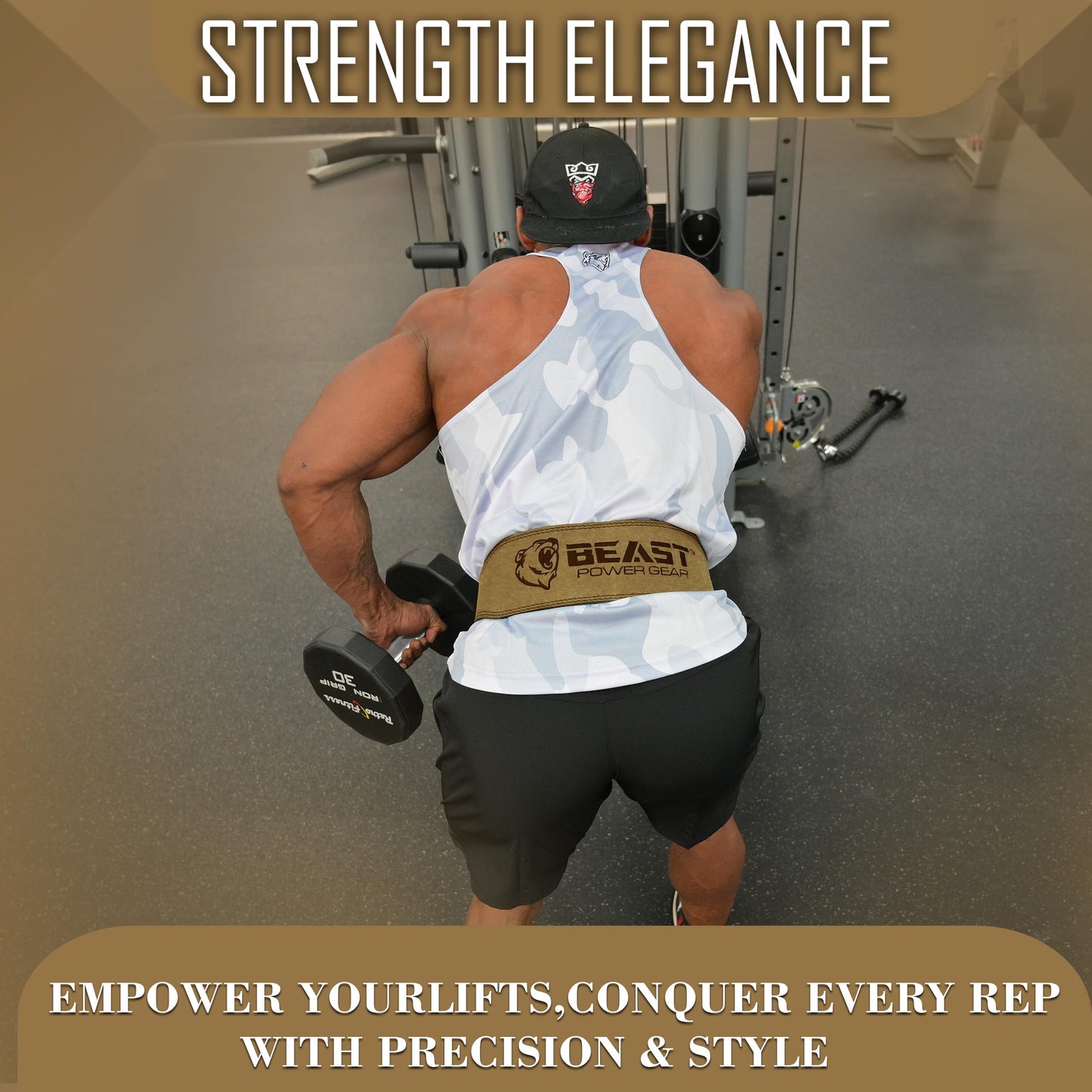 Weight Lifting Belt - 4” Genuine Leather Belts Padded Lower Back Support for Gym Bodybuilding Squat Deadlift Weightlifting Cross Strength Training Men Women Free Wrist Wrap