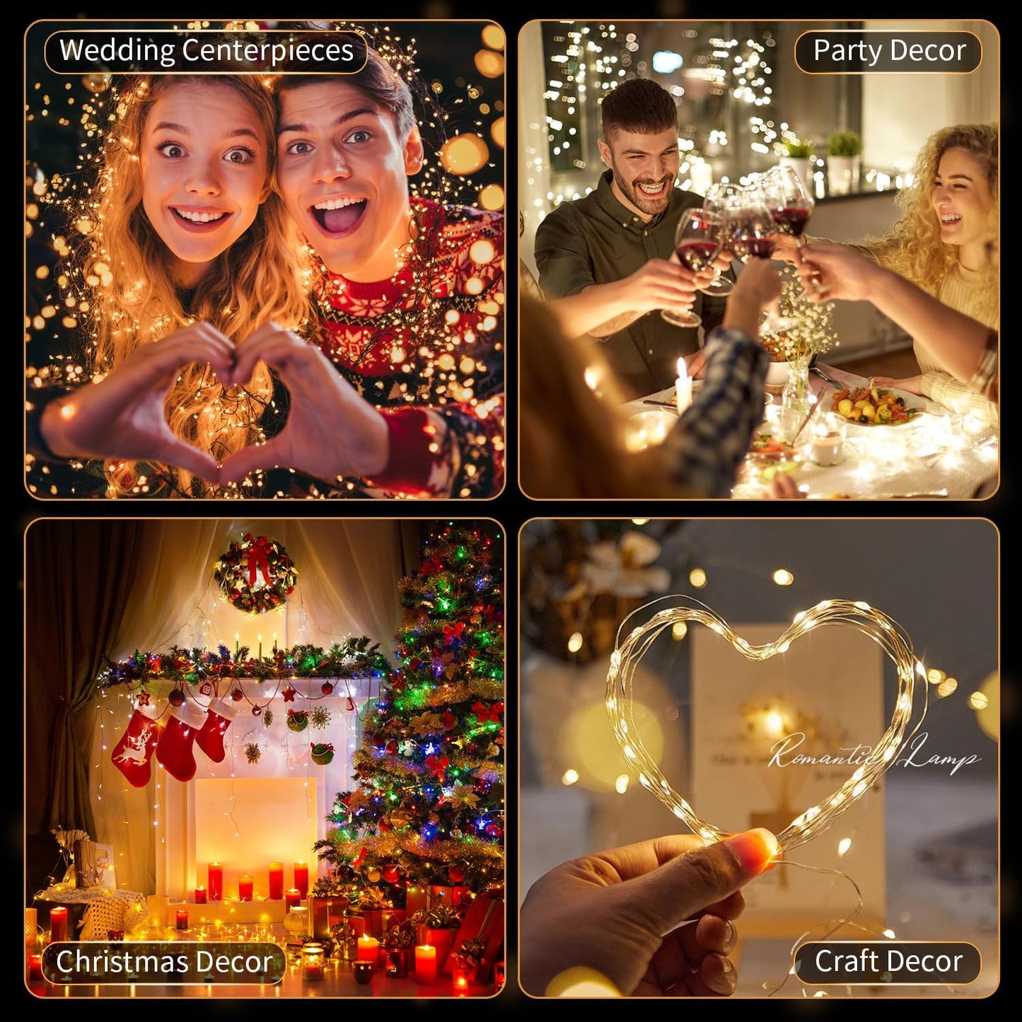 Skiennix 20 Pack LED Fairy Lights - Battery Operated Mini Twinkle String Lights | 7FT Waterproof for Christmas Decor