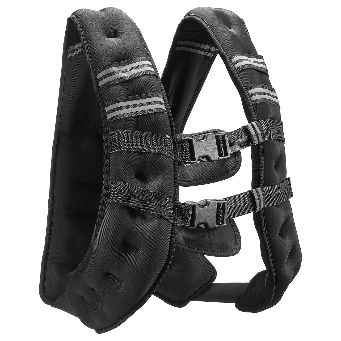 VEVOR Weighted Vest, 20 lbs Weight Vest with Reflective Stripe, Adjustable Buckle Body Weight Vest for Men Women, Workout Equipment for Strength Training, Running, Jogging, Fitness, and Weight Loss