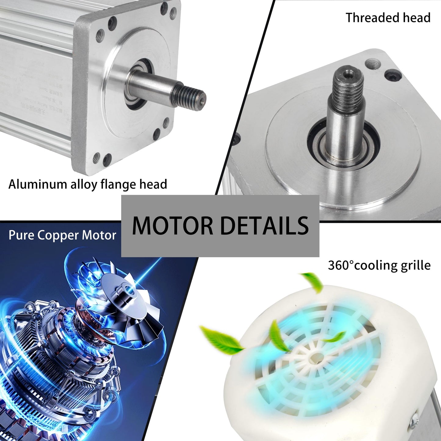 CNCTOPBAOS 1100W AC Servo Motor Kit 110V, 1.1KW 1.5HP 3.55N.m 89mm Flange 15mm Thread Shaft, 200-6000RPM Speed Adjustable CW/CCW Permanent Magnet Brushless Servo Controller for Lathe Milling Machine