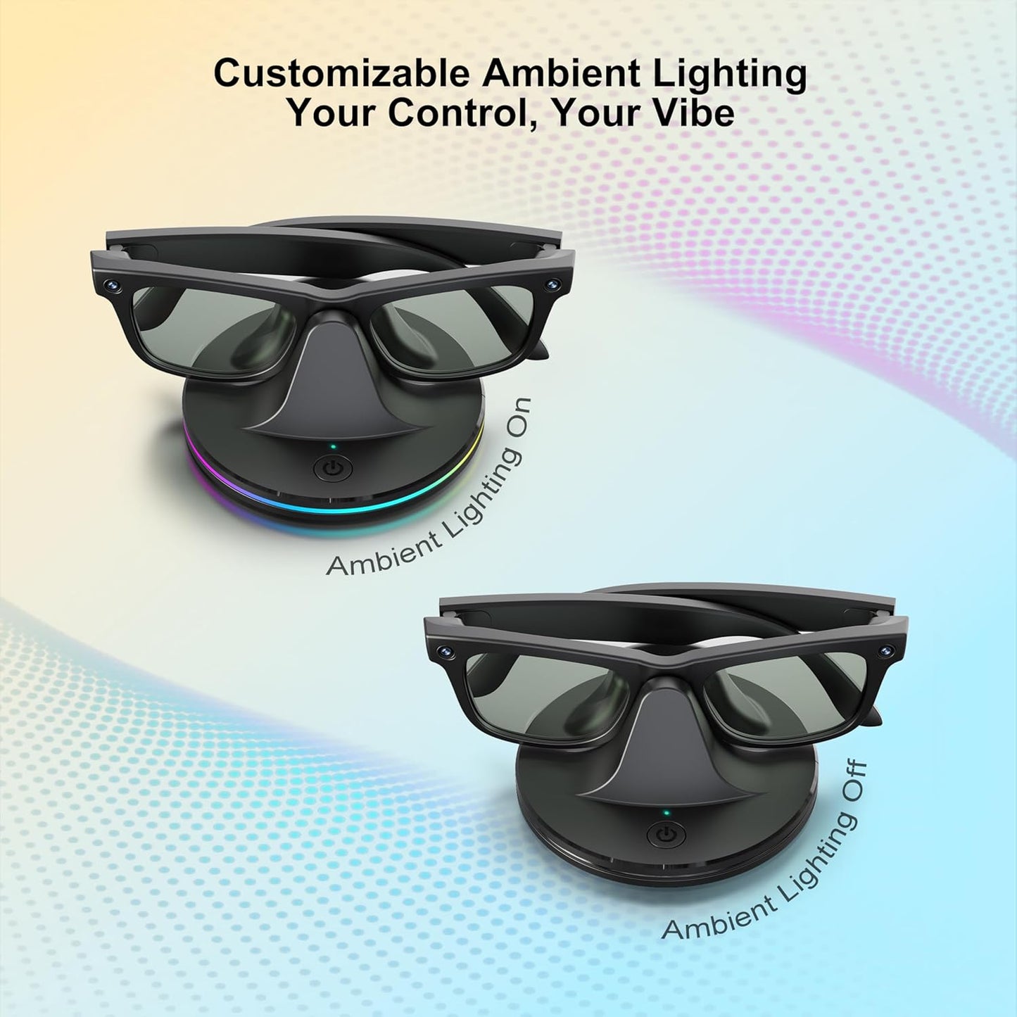 Charging Dock for Ray-Ban Meta Smart Glasses,Charging Station Compatible with Wayfarer, Skyler, Headliner & Oakley