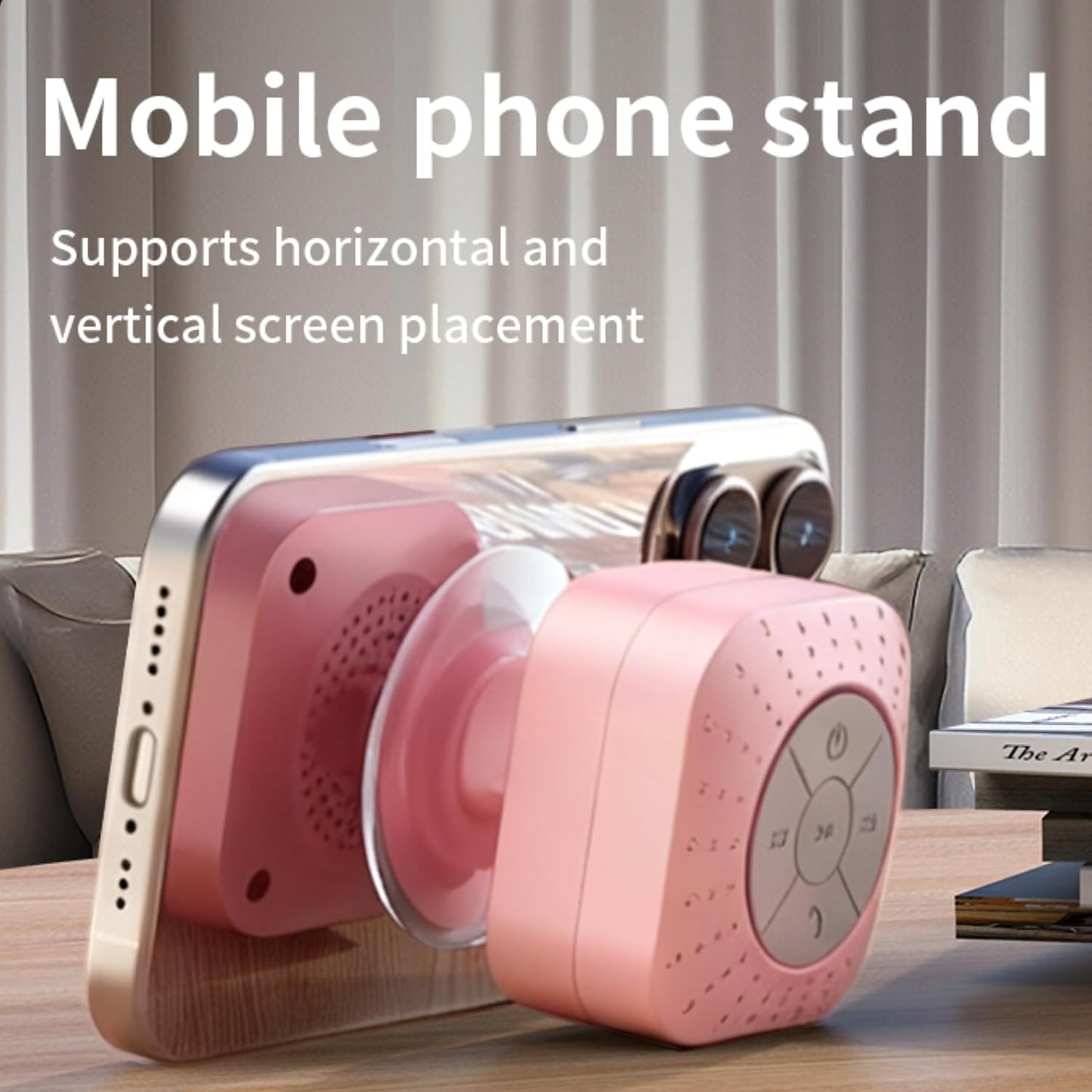 Bizooth Bluetooth Shower Speakers, Suction Cup Mic for Bathroom, Portable Small Wireless Speaker for Outdoor Party