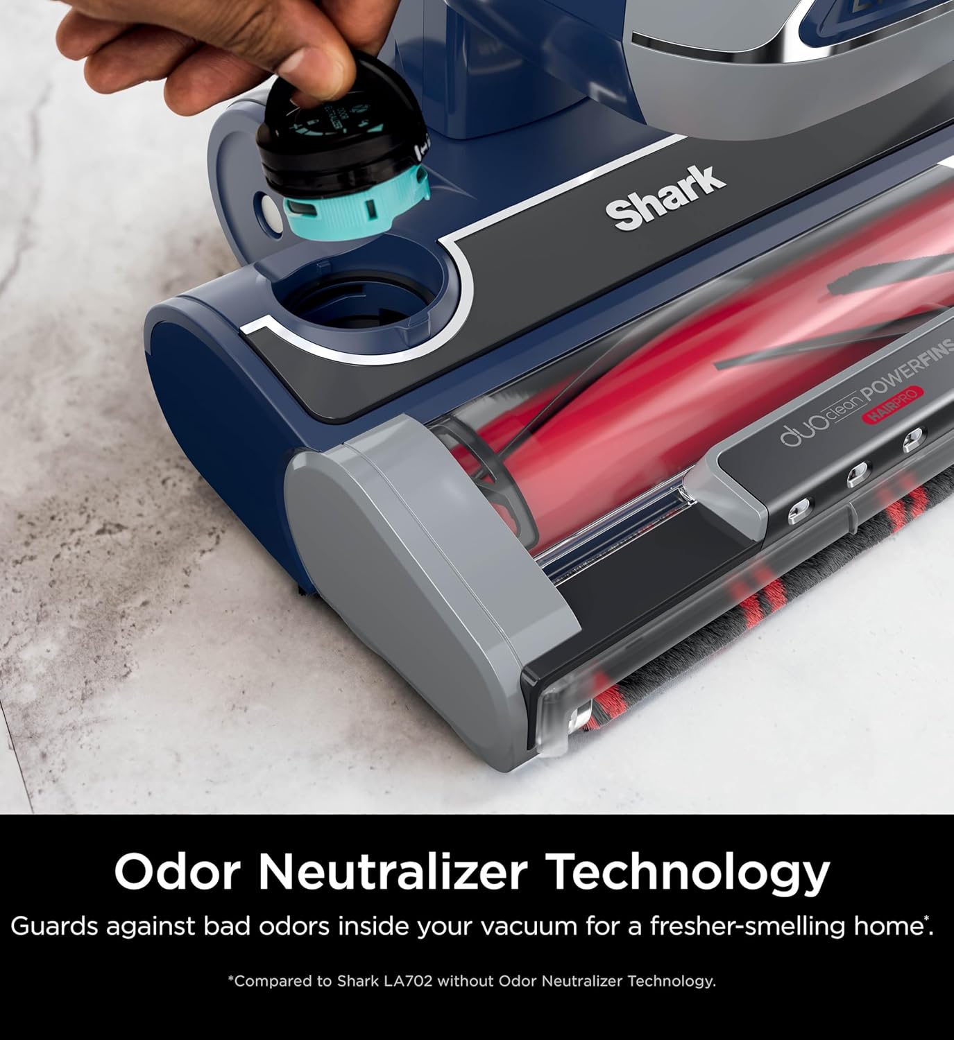 Shark Pet Performance Plus Lift-Away Vacuum - DuoClean & Odor Neutralizer, Navy/Silver