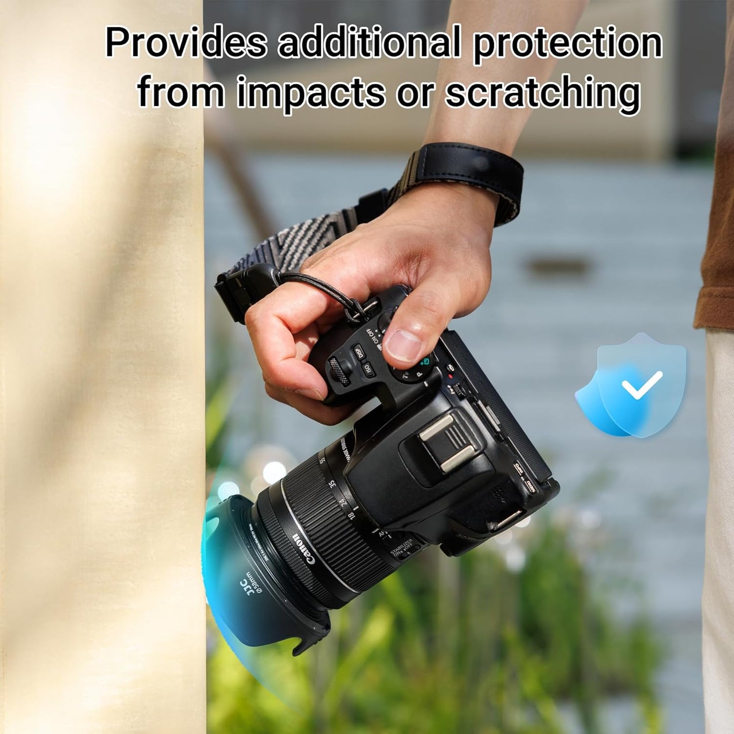 58mm T7 T6 T8i T7i T6i T5i SL3 SL2 90D 80D 77D 18-55mm 58mm JJC Tulip Flower Lens Hood Accessories for Canon EOS Rebel