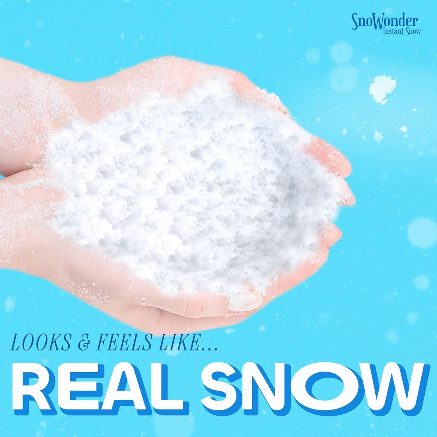 SnoWonder Instant Snow | Fake Artificial Snow for Cloud Slime - Makes 25 Gallons of Snow