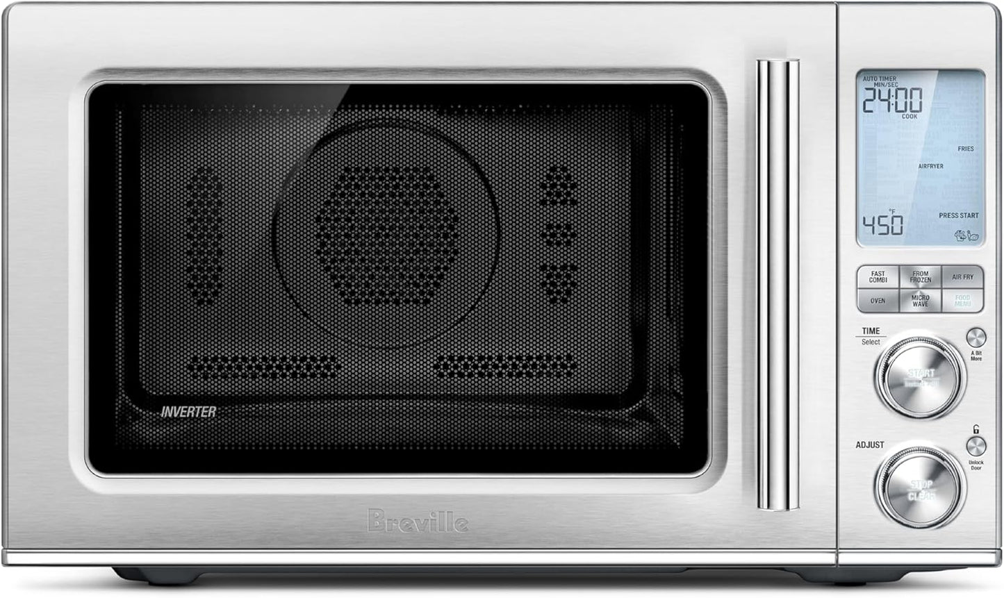 Breville Combi Wave 3-in-1 Microwave - Air Fryer & Convection Oven in Brushed Stainless Steel