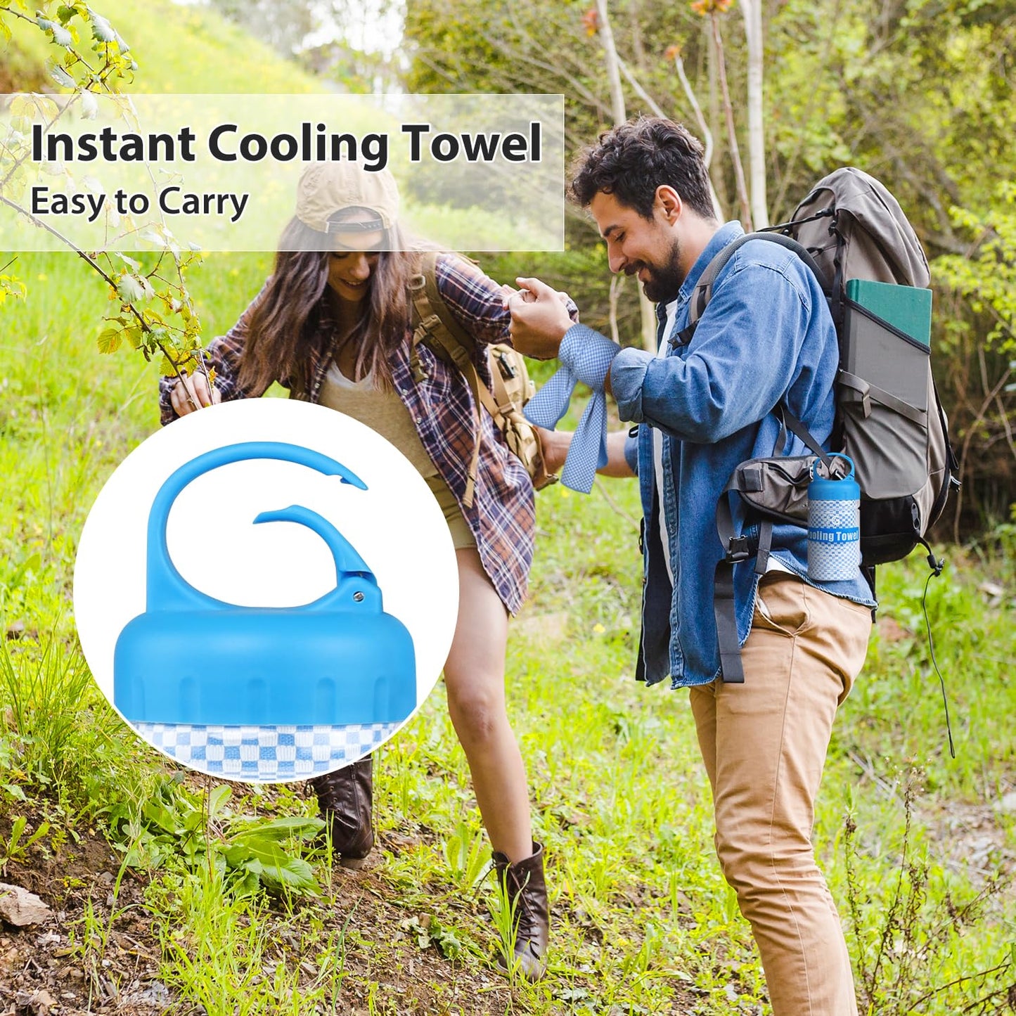 BOGI Cooling Towel, Cooling Towels for Neck and Face-40"x12"-Ice Towel for Instant Cooling, Soft Breathable Chilly Towel, Stay Cool for Yoga, Sport, Gym, Workout, Camping & More Activities (Blue)