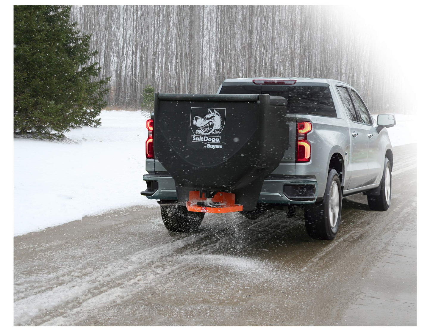 Buyers Products SaltDogg TGS06 Tailgate Salt Spreader, Made In The USA, 10 cu ft/750lb Capacity, Adjustable Flowgate Design W/Gravity Feed, Salt Spreader for Commercial Use
