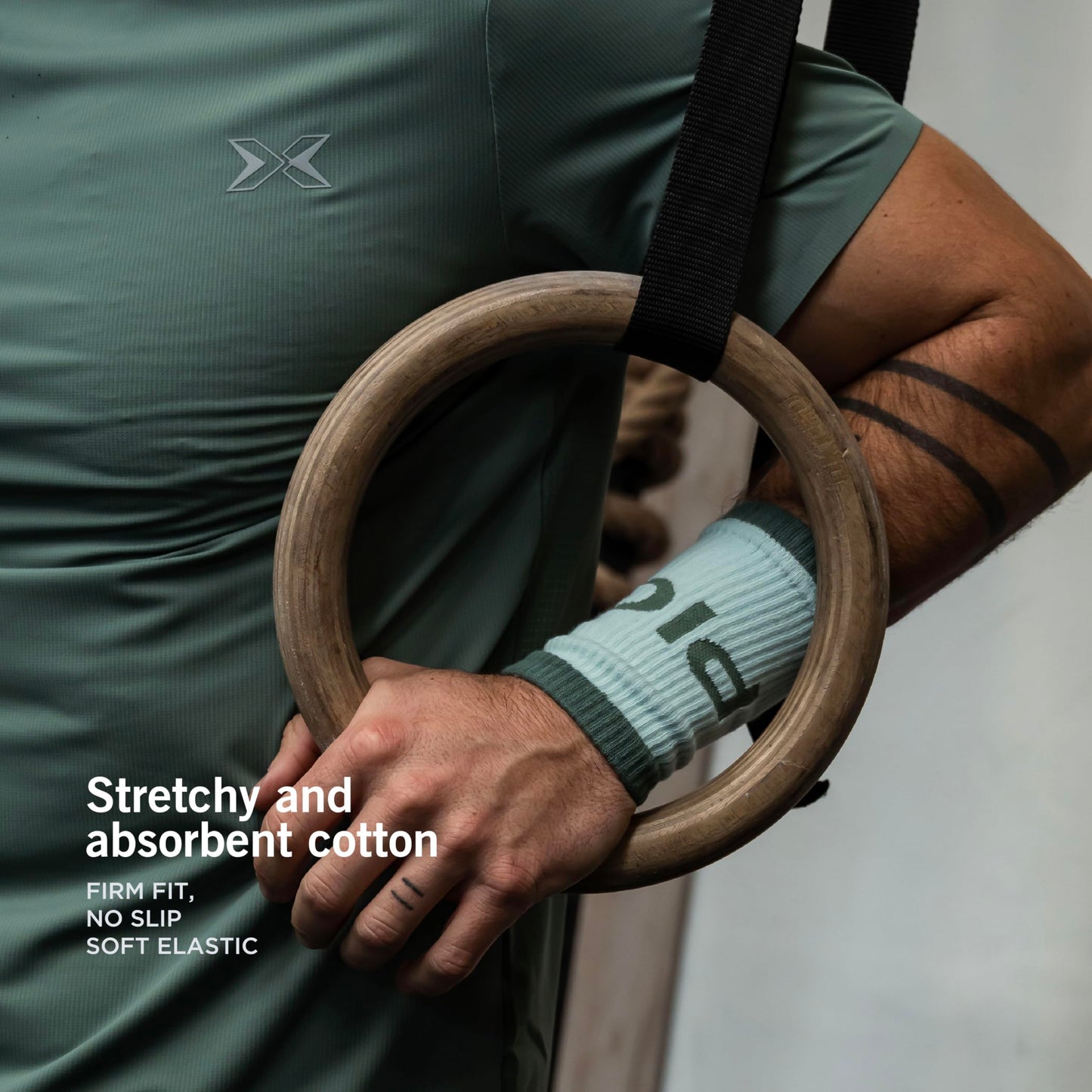 PICSIL - Cotton Sports Wristbands | Absorbent and Breathable | Ideal for Gym, Cross Training, Running and Tennis | Use with Grips | Unisex Design | Burgundy