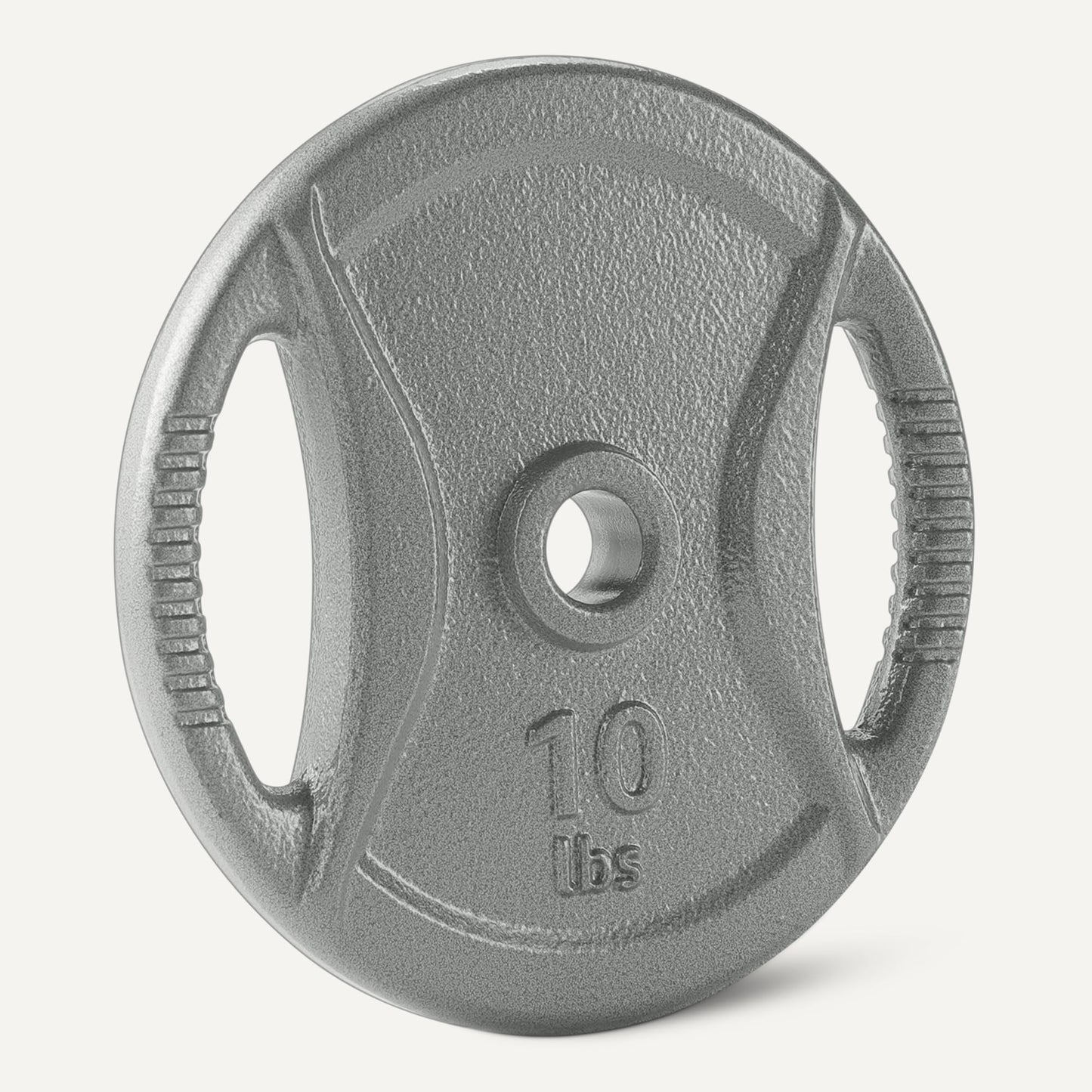 Amazon Basics 1-Inch Grip Weight Plates, 10 lb, Strength Training, Home Gym, 4 Pack