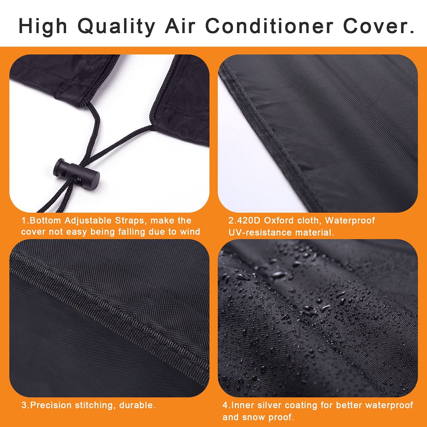 Black Treadmill Cover 46" L x 38" W x 66" H, Luxiv Dustproof Waterproof Cover for Treadmill Fold-able for Indoor Outdoor Sunscreen with Storage Bag