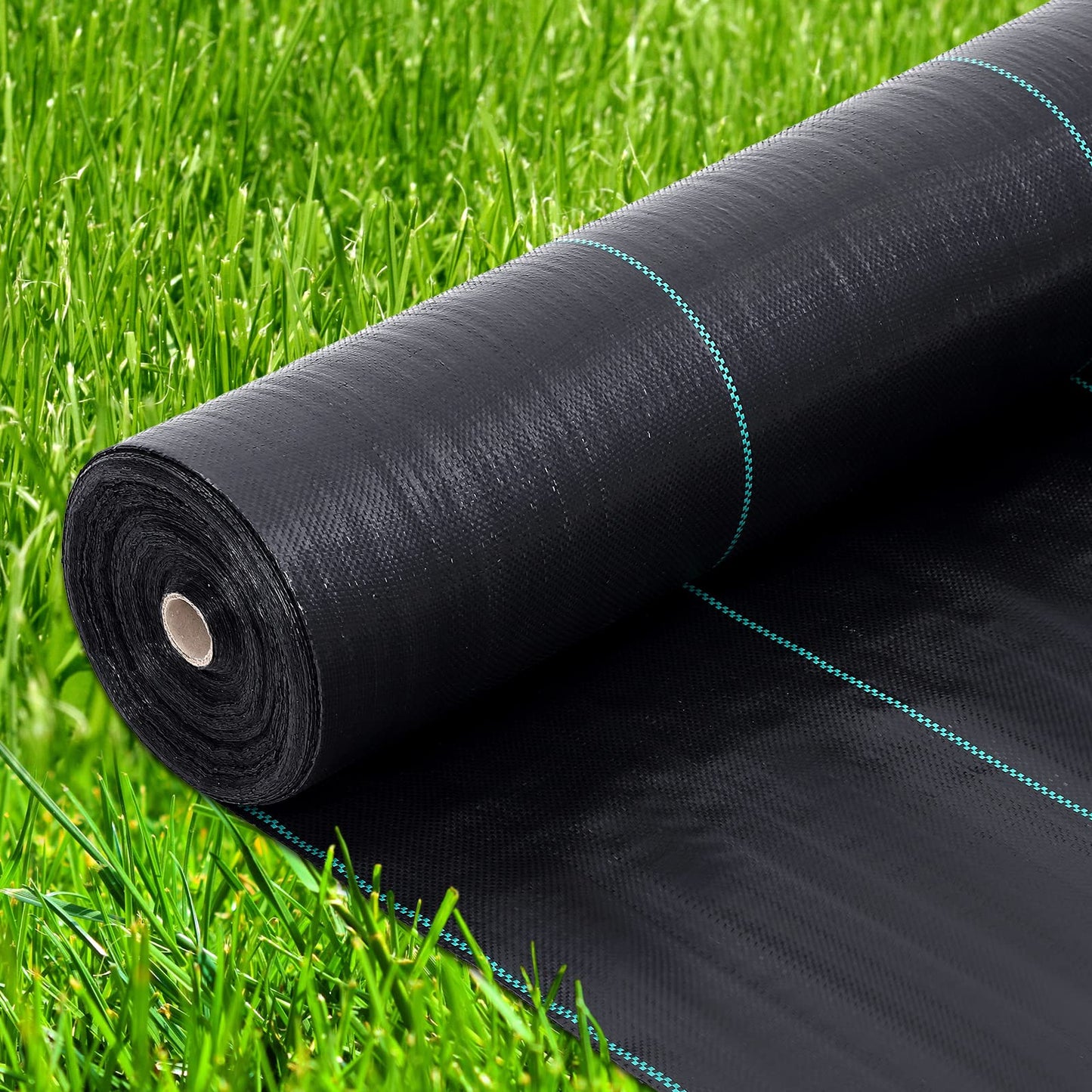 ExploreHorizon 3ft x 300ft Premium Weed Barrier Landscape Fabric, 3.24 oz Heavy Duty, Weed Control Fabric, High Permeability, Good for Flower Bed, Driveway Fabric and Ground Cover