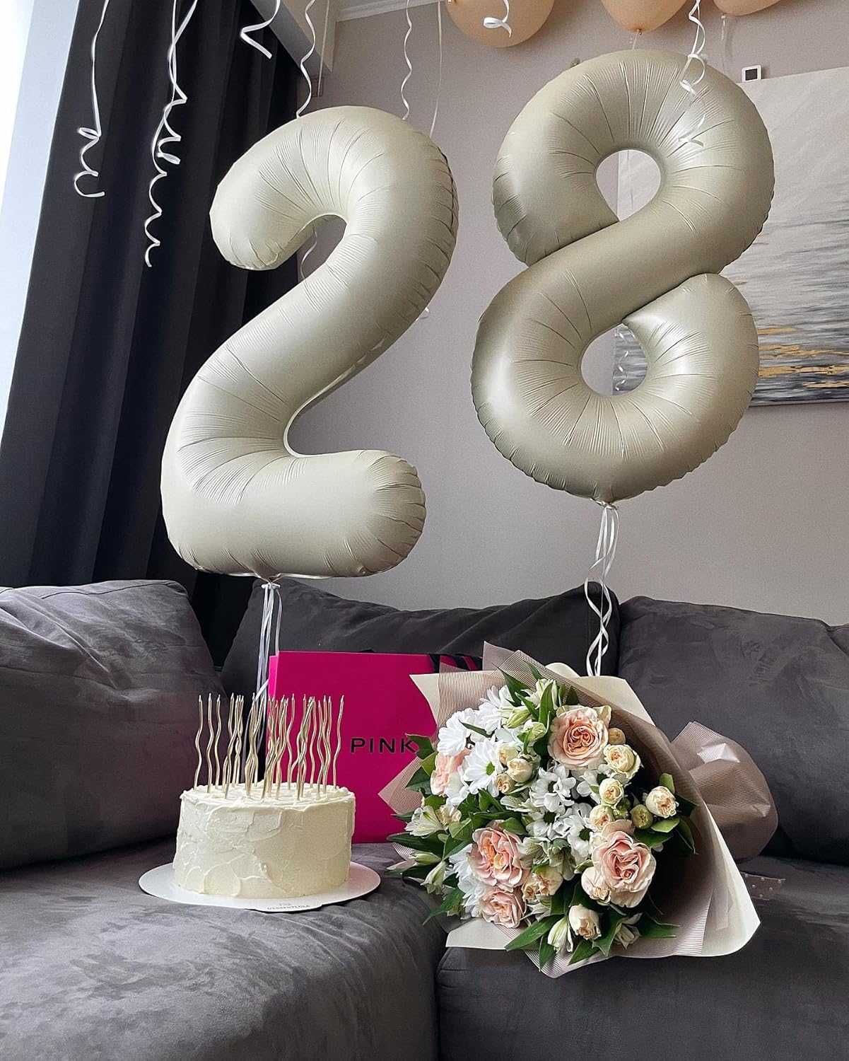 Skiennix Cream 9 Balloon - 40 Inch Giant Number Balloon for 9th Birthday Decorations | Perfect for Boys & Girls