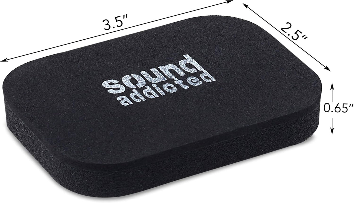 (4Pack) 3.5'' 2.5'' 0.65'' Sound Addicted Isolation Pads for Soundbar - Anti Vibrations Foam Pads Feet x x Suitable