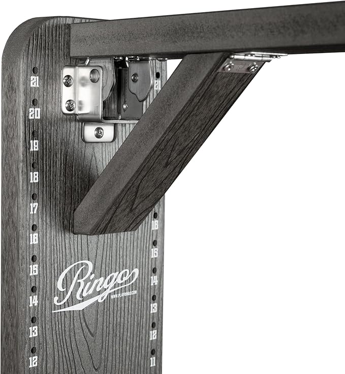 Ringo Outdoor Premium Hook and Ring Game. Fully Assembled and Mounts in 90 Seconds, Lifetime Warrantee. Made for Outdoors!