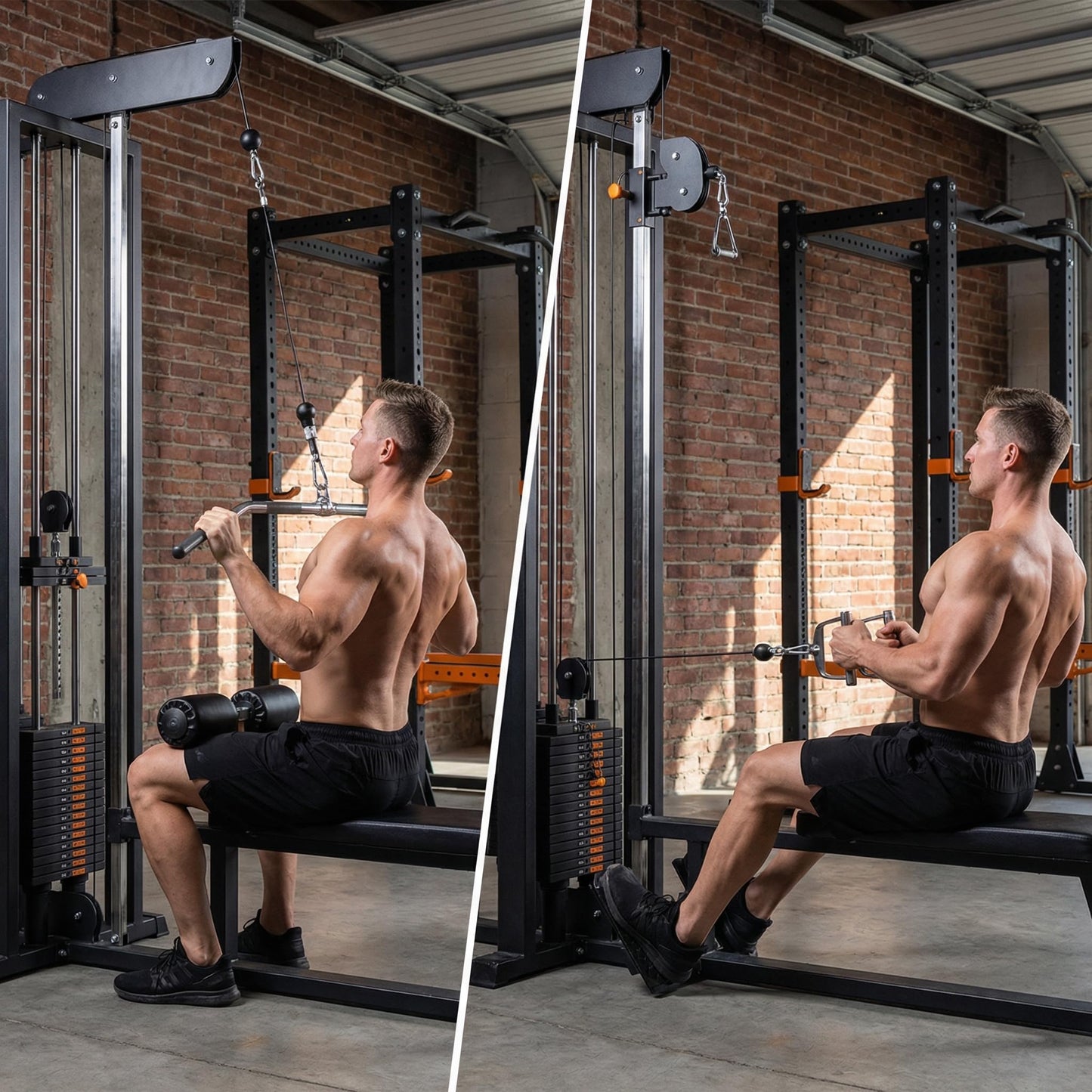 FOLUXING 32.8Ft All-in-One Cable Replacement Kit, 5.0mm PU Coated Steel Wire Rope with 17 Pcs Accessories – Upgraded Smooth & Durable Design for LAT Pulldown, Low Row, Home Gym Machine
