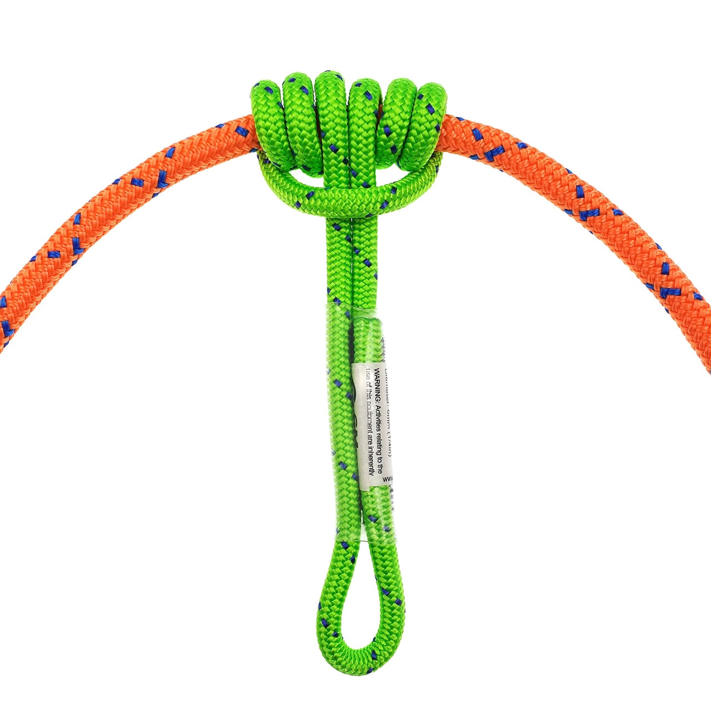 GM CLIMBING 12in 6mm Prusik Loop Pre-Sewn for Climbing Arborist Rescue Mountaineering General Outdoor Use (Green, Pack of 3)