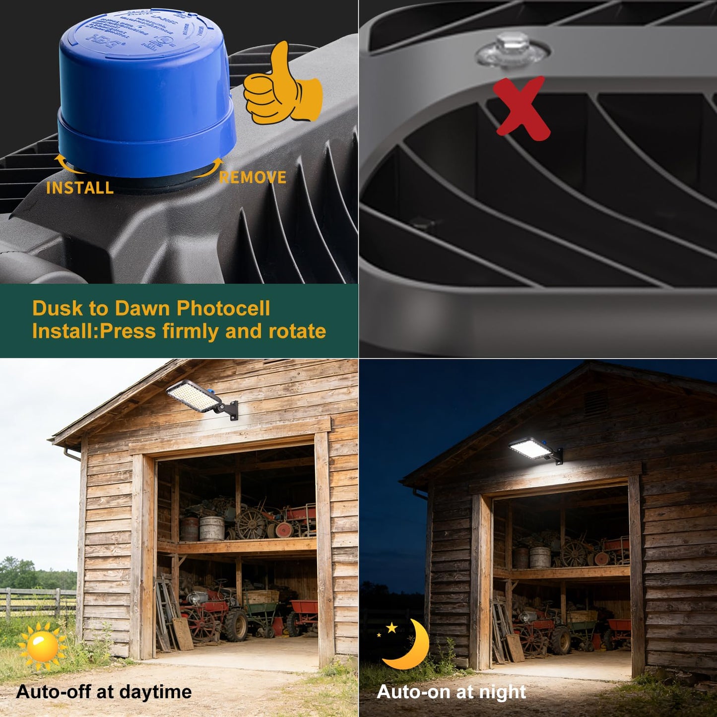400W LED Parking Lot Lights Outdoor 100000lm(250LM/W) IP65 Commerical LED Parking Lot Lights with Smart Photocell 6KV SPD 5000K Arm Mount Flood Lighting for Parking Lot, Roadways,Stadium,Yard,-2Pack