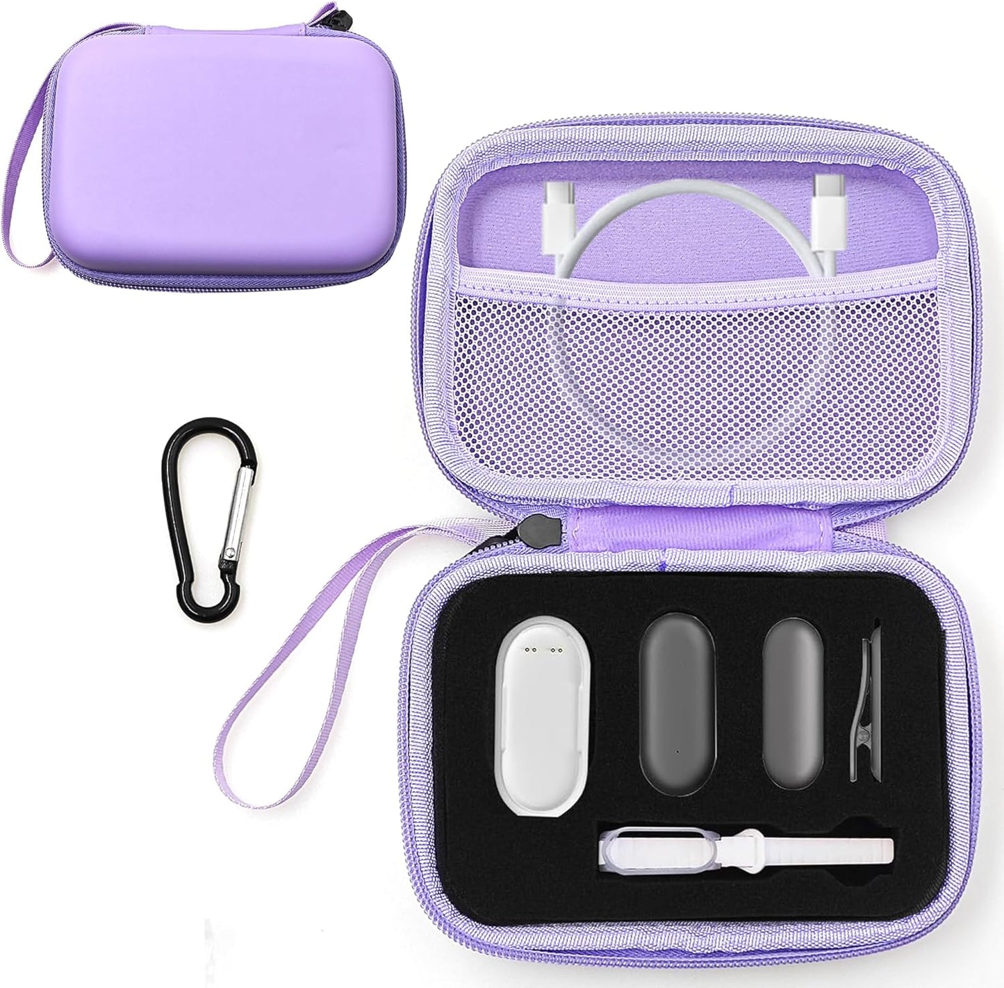 LeoTube Protective Case for PLAUD NotePin Voice Recorder - Custom Fit Foam Holds All Accessories, Waterproof