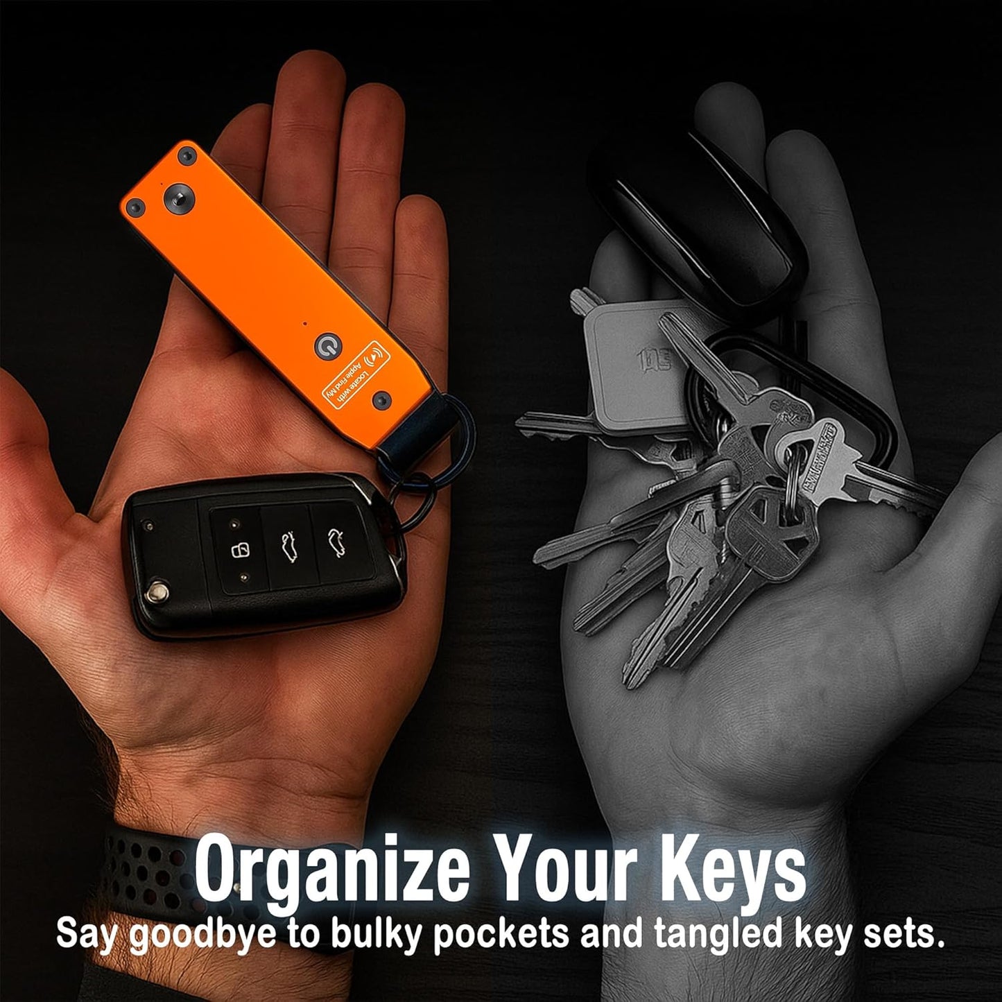 Richboyz Lightweight Aluminum GPS Tracker Key Holder - Air Keychain for Outdoor Lovers