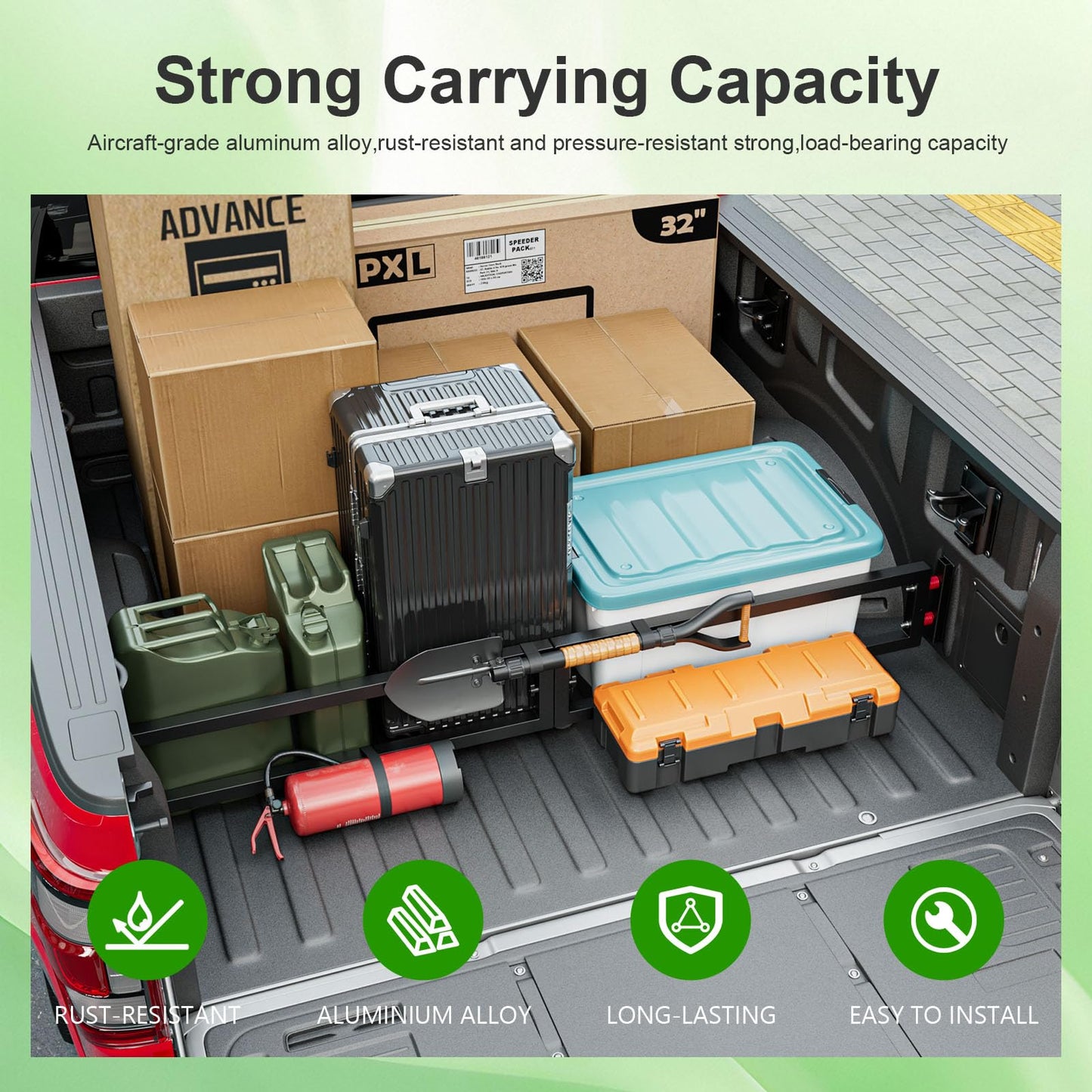 SZYANG Truck Bed Divider Compatible with 2015-2026 Ford F150 Truck Bed Organizer Cargo Manager Molle Panel Replacement for 2015-2026 Ford F-150 Accessories