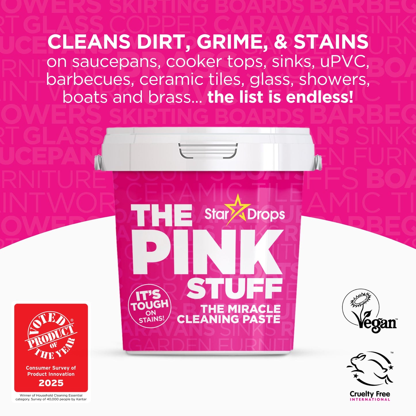 Stardrops The Pink Stuff Miracle Cleaning Paste 850g