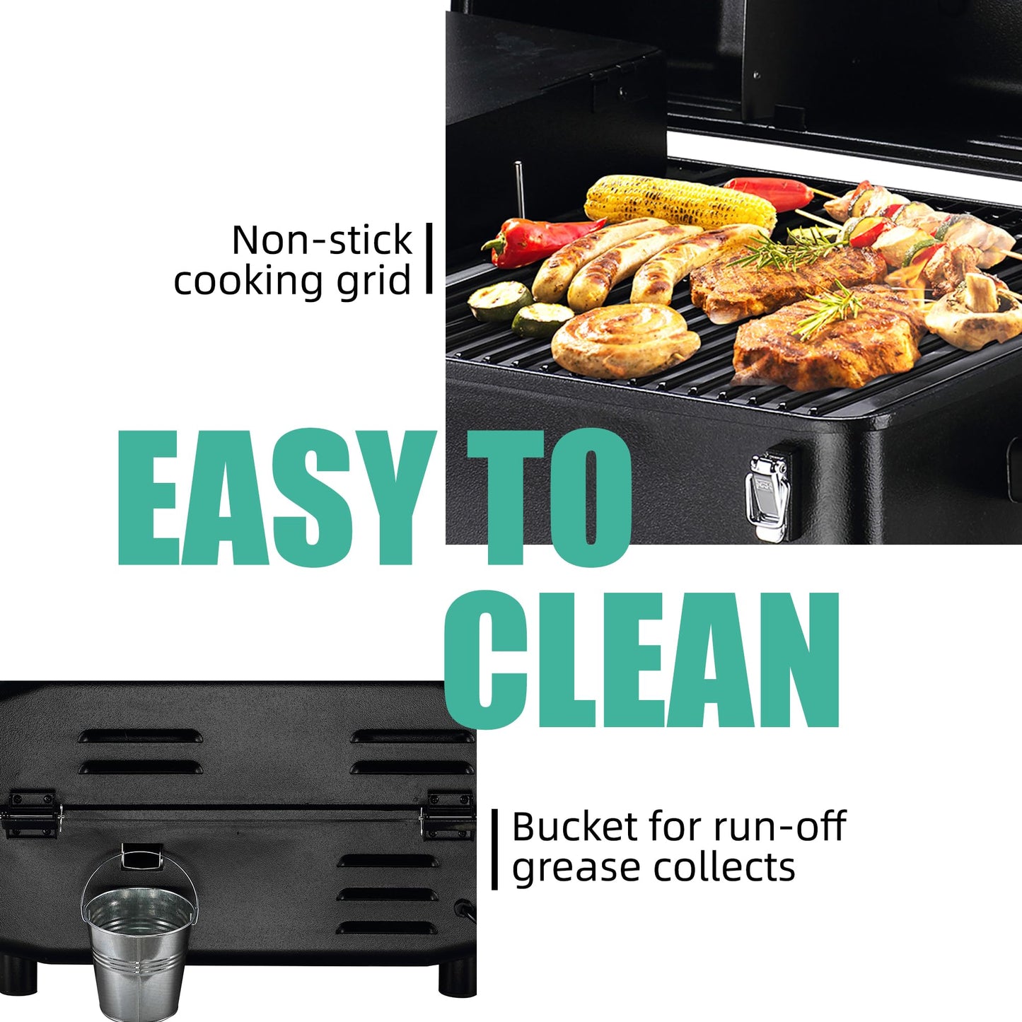 Z GRILLS 2026 200A Table Top Wood Pellet Grill, Pellet Smoker with PID V3.0 Controller, Meat Probes, 202 sq.in Cooking Area, Fit for RVs, Road Trips & Apartments