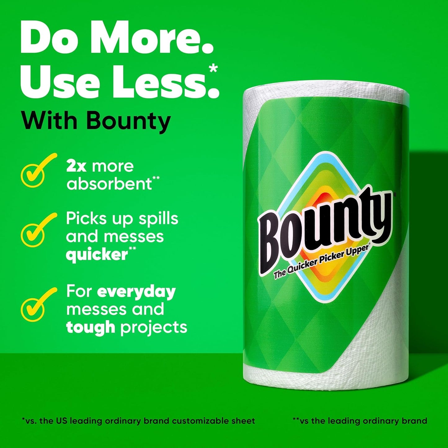 Bounty Select-A-Size Paper Towels - White, 2 Triple Rolls (Equivalent to 6 Regular Rolls)