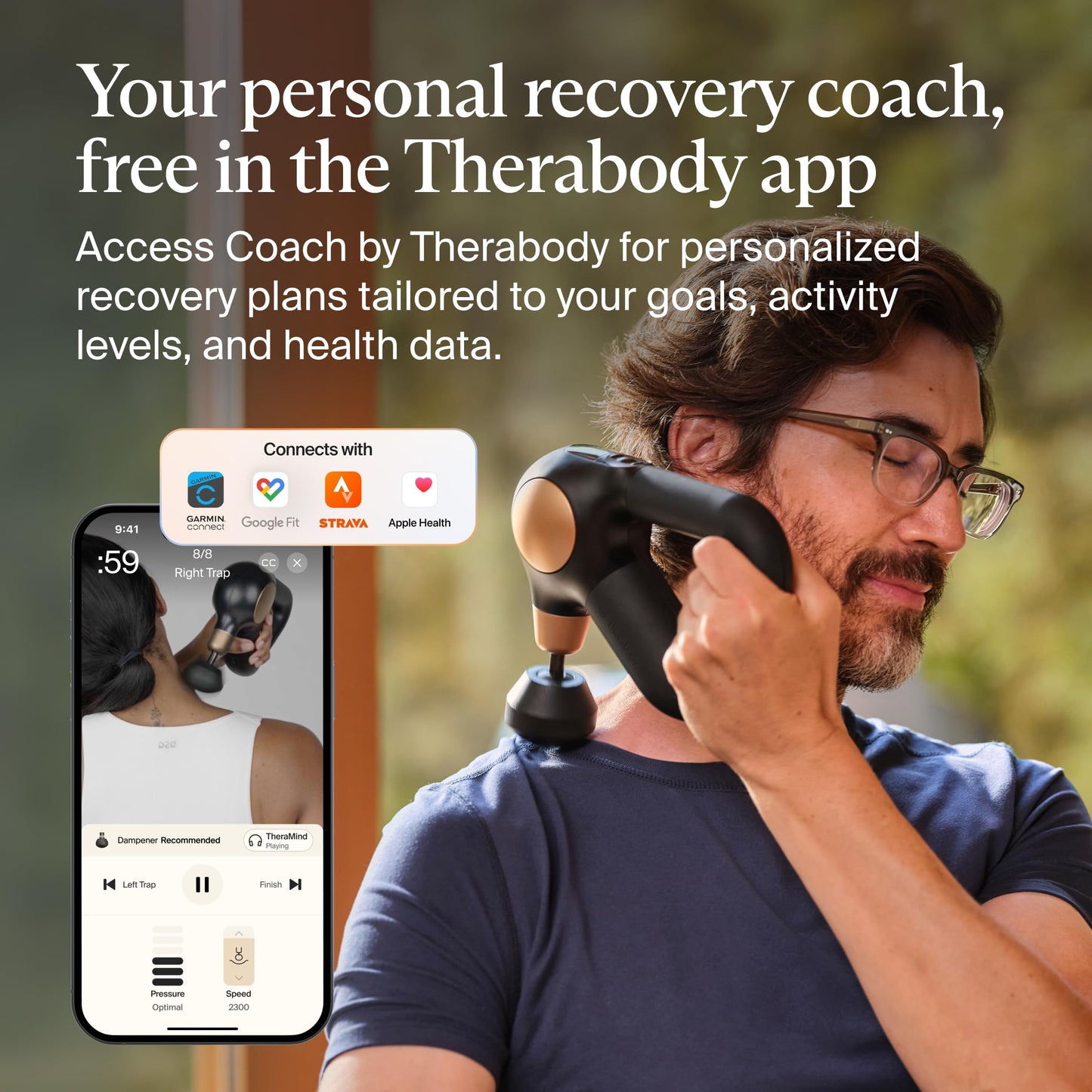 TheraGun Sense (2nd Generation) Massage Gun by Therabody - Relaxing Massage Gun with Built-in Guided Routines for Easy Stress Relief, Tension & Sleep