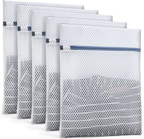 Durable Mesh Laundry Bags by [Brand Name] - 5-Pack Delicates Protector for Lingerie & Baby Clothes | 12x16 Inch