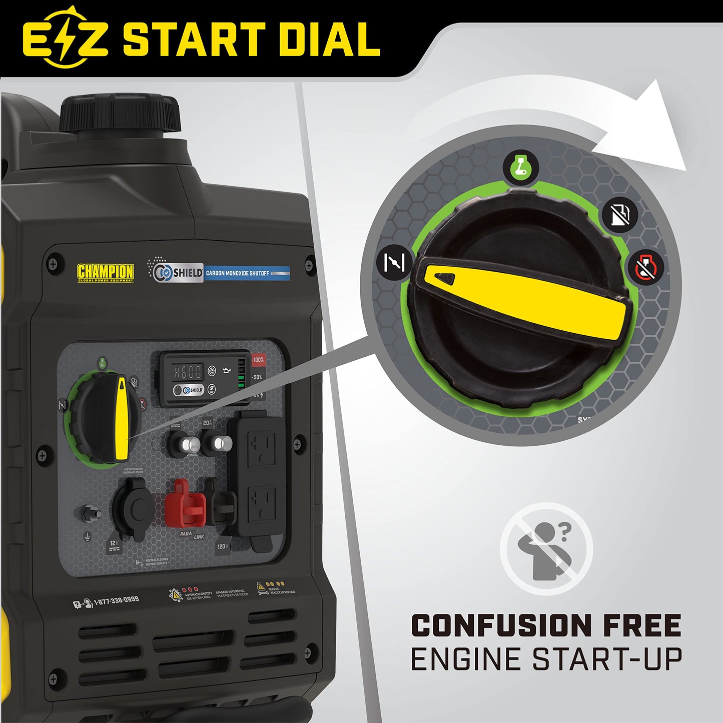 Champion Power Equipment 3500-Watt Portable Inverter Generator with Quiet Technology and CO Shield
