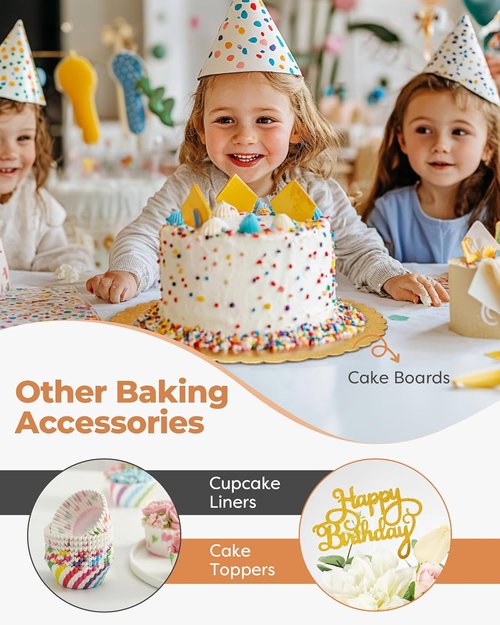 Kootek Cake Decorating Kit - 700pcs Baking Supplies with Springform Pans & Turntable